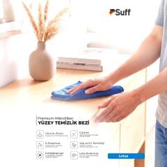 Suff Lotus Premium Yüzey Temizlik Bezi Mavi 40x40 cm