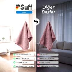 Suff Lotus Premium Yüzey Temizlik Bezi Pembe 40x40 cm