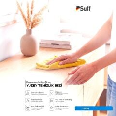 Suff Lotus Premium Yüzey Temizlik Bezi Sarı 40x40 cm