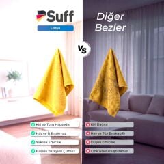 Suff Lotus Premium Yüzey Temizlik Bezi Sarı 40x40 cm