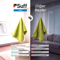 Suff Lotus Premium Yüzey Temizlik Bezi Yeşil 40x40 cm