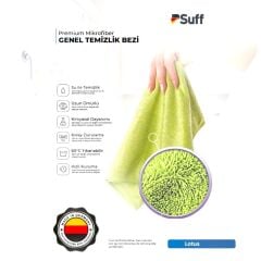 Suff Lotus Premium Yüzey Temizlik Bezi Yeşil 40x40 cm