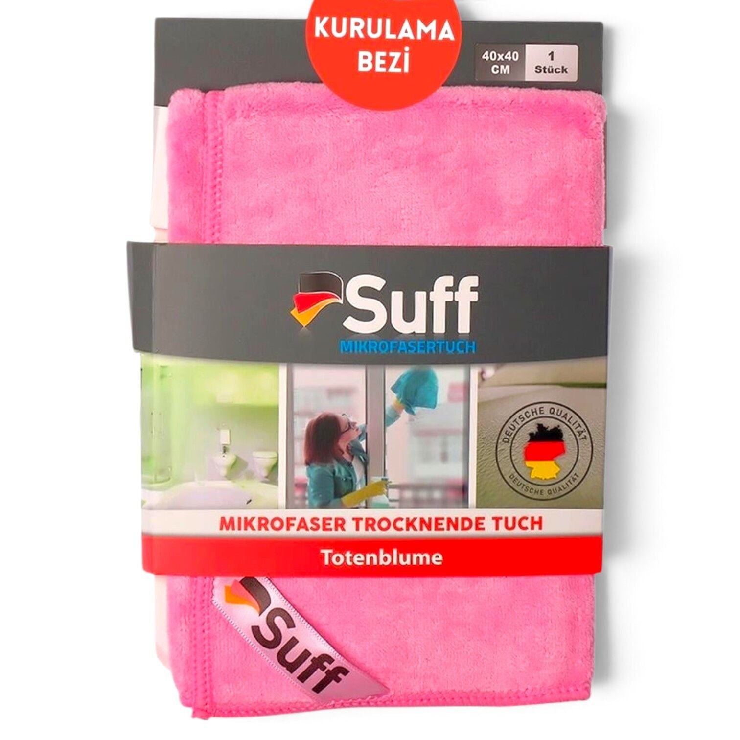 Suff Totenblume Kurulama Bezi Pembe 40x40 cm