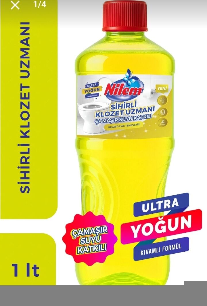 Nilem Sihirli Klozet Uzmanı Çamaşır Suyu Katkılı 1 lt