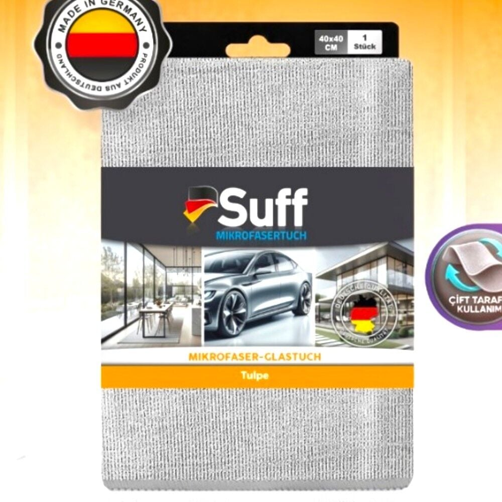 Suff Tulpe Cam Bezi Gri 40x40 cm
