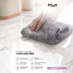Suff Magnolie Kurulama Bezi Siyah 50x70 cm (Karbon Bazlı)