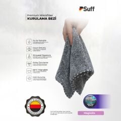 Suff Magnolie Kurulama Bezi Siyah 50x70 cm (Karbon Bazlı)