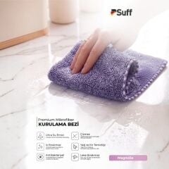 Suff Magnolie Kurulama Bezi Mor 50x70 cm (Karbon Bazlı)
