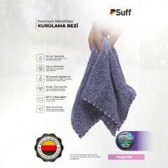 Suff Magnolie Kurulama Bezi Mor 50x70 cm (Karbon Bazlı)